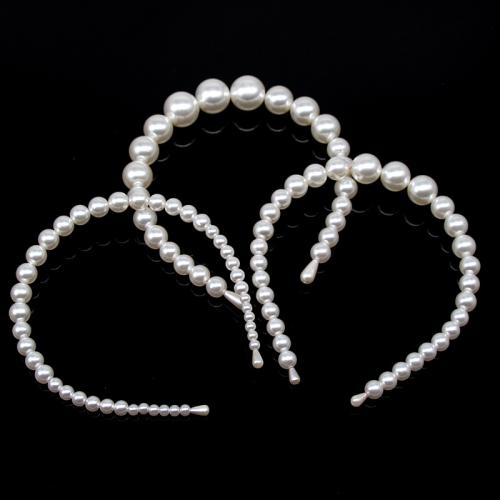 Hair Bands, Plastic Pearl, fashion jewelry & different size for choice & for woman, Sold By PC