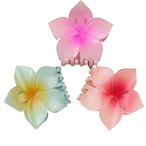 Hair Claw Clips, Resin, Flower, stoving varnish, for woman, more colors for choice, Sold By PC