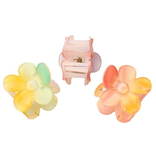 Hair Claw Clips Resin Flower handmade for woman Sold By PC