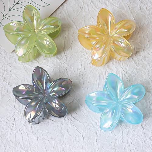 Hair Claw Clips, Resin, Flower, handmade, for woman & pearlized, more colors for choice, Sold By PC