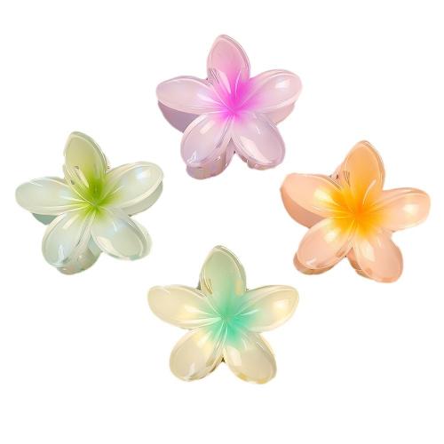 Hair Claw Clips, Resin, Flower, painted, for woman, more colors for choice, Sold By PC