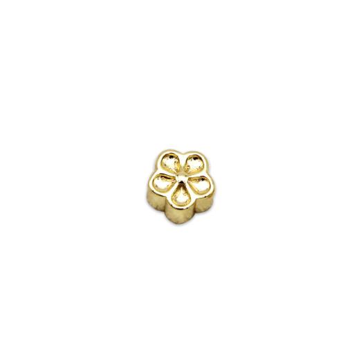 Brass Jewelry Beads, petals, plated, DIY, golden, Sold By PC