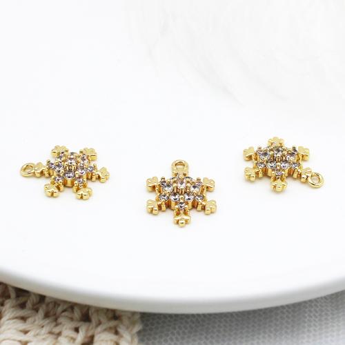 Cubic Zirconia Micro Pave bronze Pingente, cobre, banhado, DIY & micro pavimento em zircônia cúbica, dourado, vendido por PC