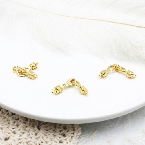 Brass Jewelry Clasps, plated, DIY, golden, Sold By PC