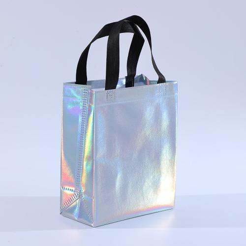 Nichtgewebte Stoffe Geschenk Tasche, Ölschutz & nachhaltiges & Laser & verschiedene Größen vorhanden & verschiedene Muster für Wahl & wasserdicht, keine, 50PCs/Menge, verkauft von Menge