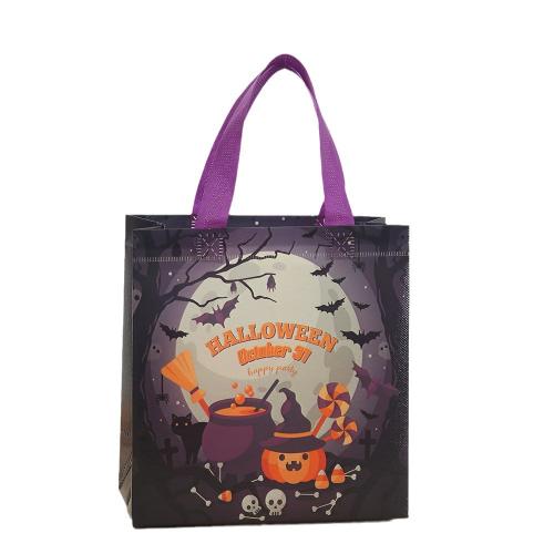 Non-woven Fabrics Halloween Handbag, printing, Halloween Design & portable & different designs for choice, more colors for choice, 220x110x230mm, 20PCs/Lot, Sold By Lot