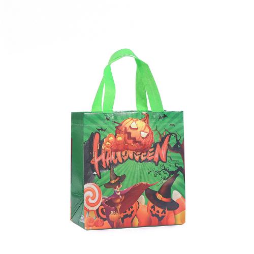 Non-woven Fabrics Halloween Handbag, Halloween Design & different size for choice & different designs for choice, more colors for choice, 12PCs/Lot, Sold By Lot