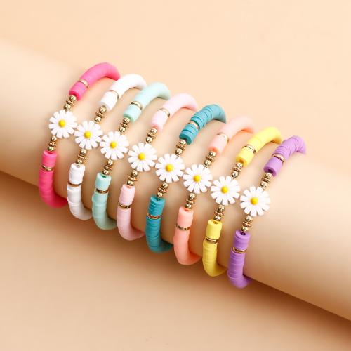 Zinc Alloy Bracelet with Polymer Clay plated for woman Sold By PC