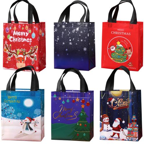 Sac cadeau cadeau de Noël, Tissus non tissés, Conception de Noël & modèles différents pour le choix, plus de couleurs à choisir, 20PC/lot, Vendu par lot