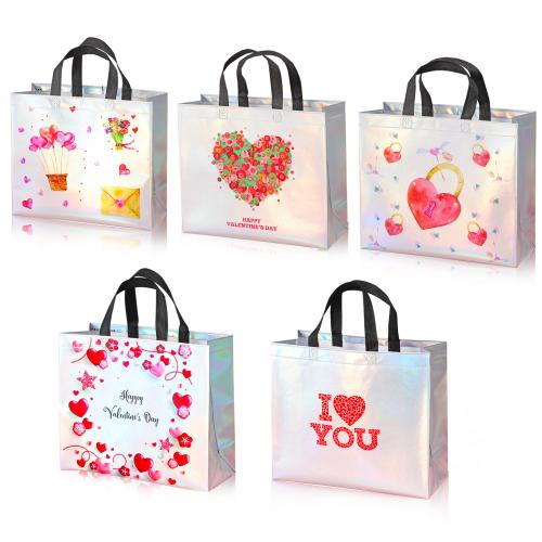 Non-woven Fabrics Gift Bag, durable & Laser & different designs for choice, more colors for choice, 10PCs/Lot, Sold By Lot