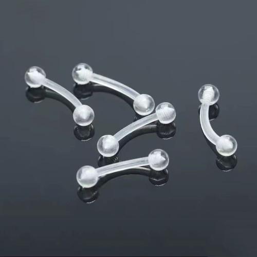 Fashion Personality Body Piercing Jewelry And Accessories, Acrylic, polished, Unisex, clear, Sold By PC