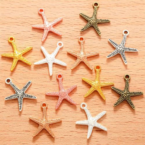 Tibetan Style Animal Pendants, Starfish, plated, DIY, more colors for choice, 100PC/Bag, Sold By Bag