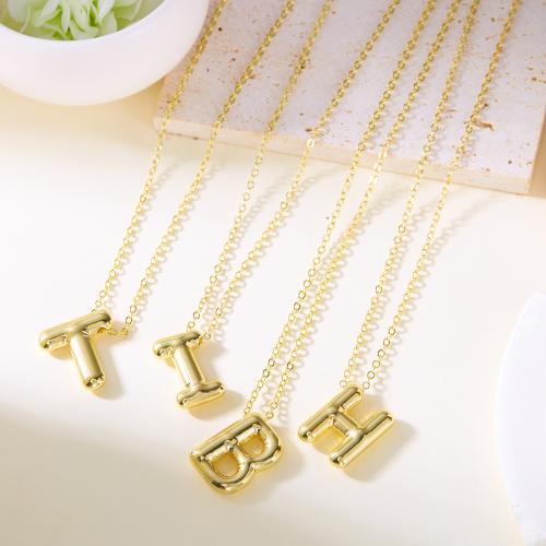 Collier de bijoux en alliage de zinc, Lettre d’alphabet, Placage, styles différents pour le choix & pour femme, plus de couleurs à choisir, protéger l'environnement, sans nickel, plomb et cadmium, Vendu par PC