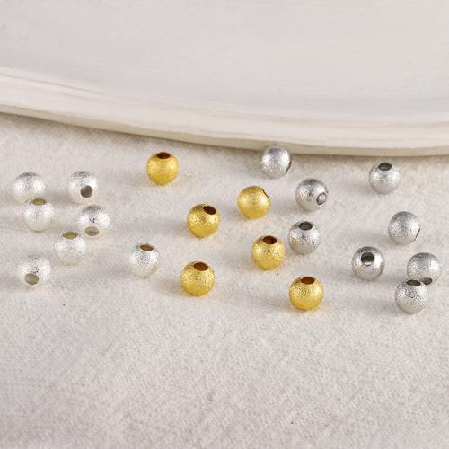 Brass Jewelry Beads, Round, plated, DIY & different size for choice, more colors for choice, nickel, lead & cadmium free, Sold By PC