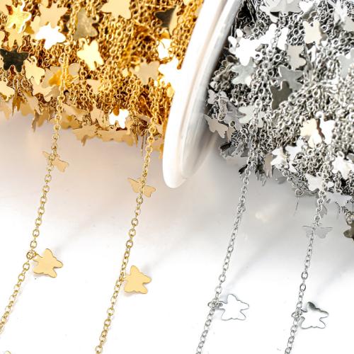 Zinc Alloy Chain plated DIY Sold By Spool