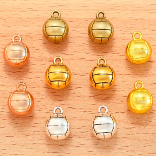 Pendentifs en alliage de zinc, Volley-ball, Placage, DIY, plus de couleurs à choisir, 100PC/sac, Vendu par sac