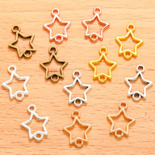 Star Tibetan Style Connector, plated, DIY & 1/1 loop, more colors for choice, 100PC/Bag, Sold By Bag