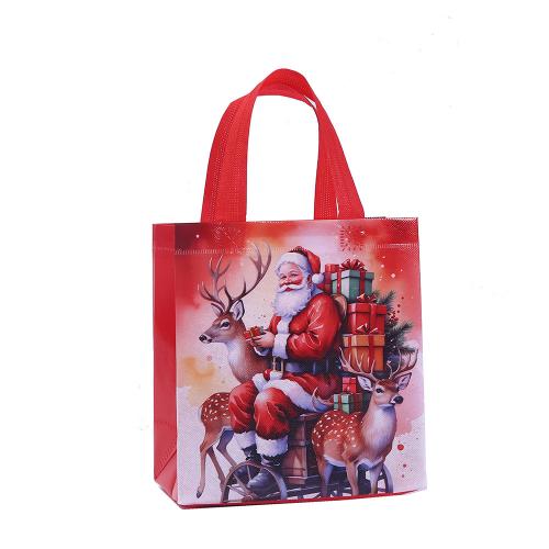 Non-woven Fabrics Christmas Gift Bag, printing, different designs for choice, 220x110x230mm, Sold By PC