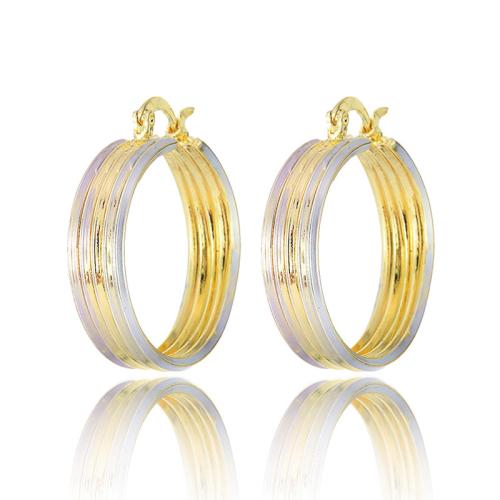 Ottone Leverback Orecchini, Placcato oro 18K, gioielli di moda & per la donna, dorato, 27x6mm, Venduto da coppia