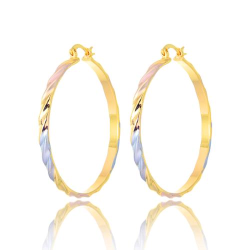 Prás fonsa Earring, 18K ór plátáilte, jewelry faisin & do bhean, órga, 50x4mm, Díolta De réir Péire