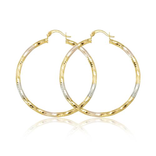 Prás fonsa Earring, 18K ór plátáilte, jewelry faisin & do bhean, órga, 50x3mm, Díolta De réir Péire