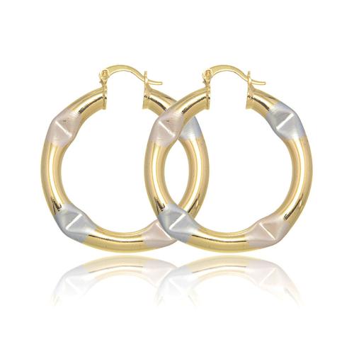 Laiton Leverback boucle d'oreille, Plaqué or 18K, bijoux de mode & pour femme, 40x5mm, Vendu par paire