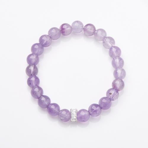 Quarz Armbänder, Amethyst, handgemacht, Modeschmuck & verschiedene Stile für Wahl & für Frau, Länge:ca. 14-16 cm, verkauft von PC