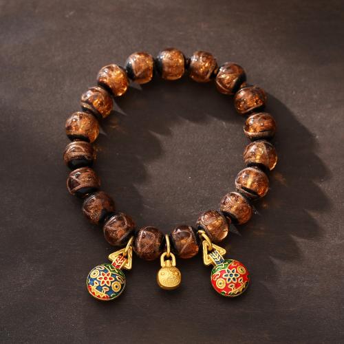 Lampwork Bracelets fashion jewelry & Unisex & enamel Length Approx 14-16 cm Sold By PC