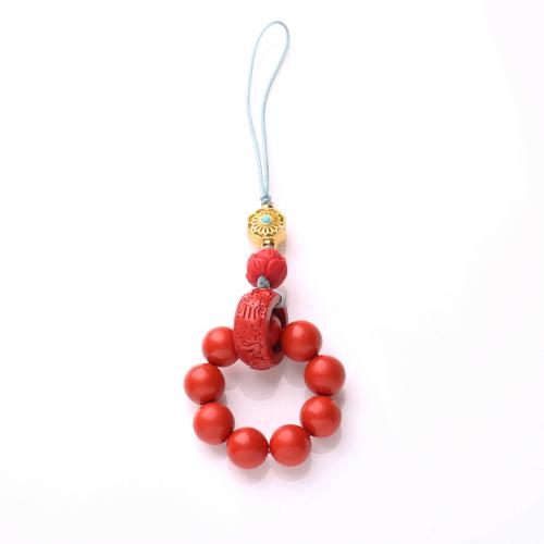 Mobile Phone Lanyard, Cinnabar, multifunctional & Unisex, Length:Approx 12 cm, Sold By PC