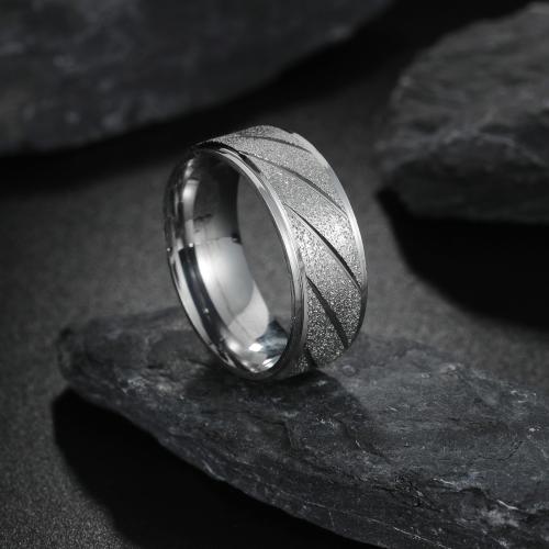 Anillo de dedo de acero inoxidable, acero inoxidable 304, Joyería & unisexo & diverso tamaño para la opción, más colores para la opción, Vendido por UD