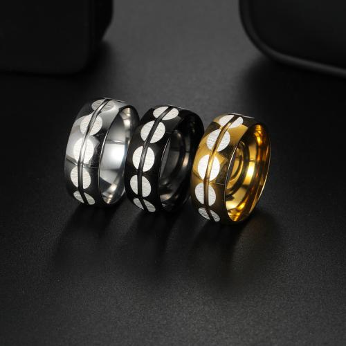 Stainless Steel Finger Ring 304 Stainless Steel fashion jewelry & Unisex Sold By PC