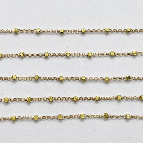 Brass Beading Chains plated DIY original color Sold By m