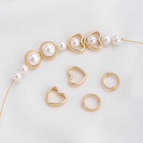 Brass Frame Bead plated DIY golden Sold By PC