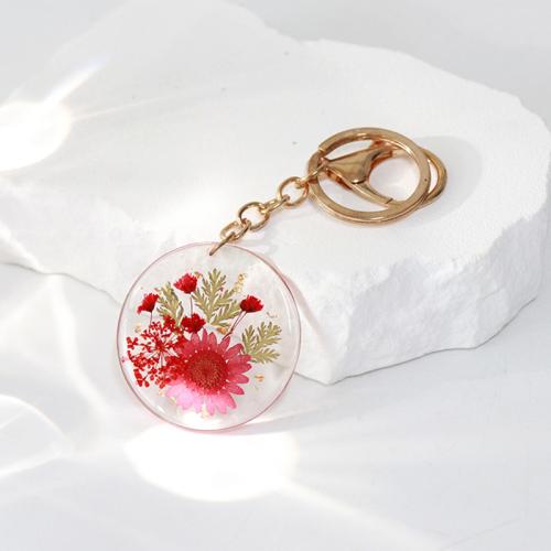 Pressed Dried Flower Jewelry , 304 Stainless Steel, with Dried Flower, epoxy gel, Unisex & different styles for choice, more colors for choice, 44x44x40mm, 6PCs/Bag, Sold By Bag