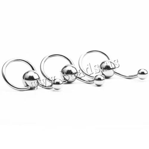 Ventre anello in acciaio inox, 304 acciaio inox, lucido, unisex & formato differente per scelta, colore originale, Venduto da PC