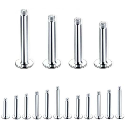 304 acciaio inox Piercing orecchino risultati, lucido, DIY & formato differente per scelta, colore originale, 20PC/borsa, Venduto da borsa