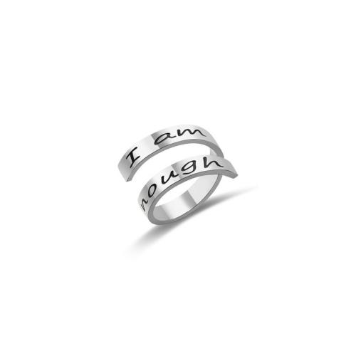 Émail Acier inoxydable Bague, Acier inoxydable 304, modèles différents pour le choix & pour femme & émail, plus de couleurs à choisir, Taille:9, Vendu par PC