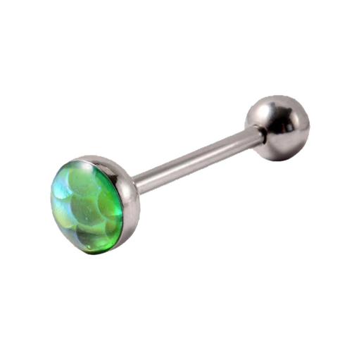 Ruostumaton teräs Tongue Ring, 304 Stainless Steel, Unisex & emali, enemmän värejä valinta, Myymät PC