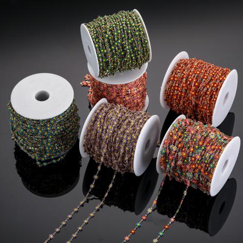 Brass Beading Chains, plated, DIY & enamel, more colors for choice, nickel, lead & cadmium free, 1m/Spool, Sold By Spool