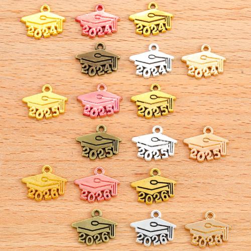 Zinc Alloy Hat pendentifs, alliage de zinc, chapeau, Placage, DIY & styles différents pour le choix, plus de couleurs à choisir, 100PC/sac, Vendu par sac