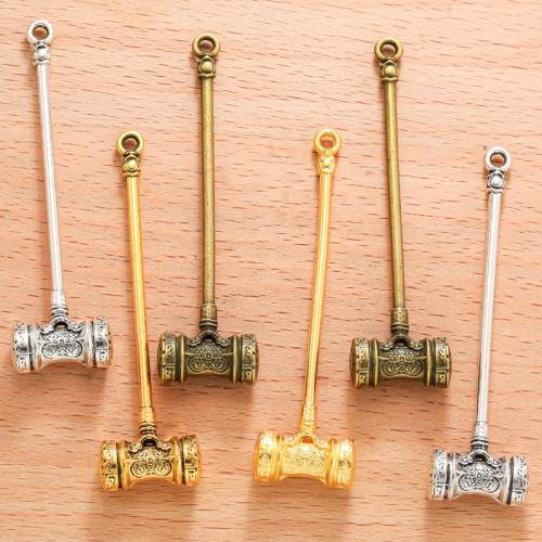 Tibetan Style Pendants, hammer, plated, DIY, more colors for choice, 100PC/Bag, Sold By Bag