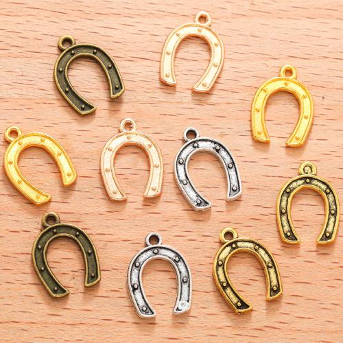 Tibetan Style Pendants, Horseshoes, plated, DIY, more colors for choice, 100PC/Bag, Sold By Bag