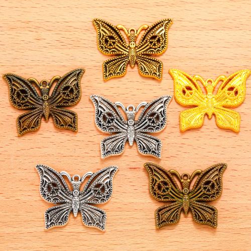 Pendentifs animaux en alliage de zinc, papillon, Placage, DIY, plus de couleurs à choisir, 100PC/sac, Vendu par sac