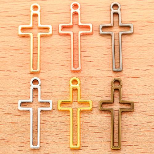 Zinc Alloy Cross Přívěsky, Zinek, Kříž, á, DIY, více barev na výběr, 23x11mm, 100PC/Bag, Prodáno By Bag