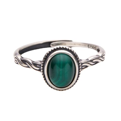 925 Sterling Silver Cuff Finger Ring with Gemstone vintage & for woman US Ring Sold By PC