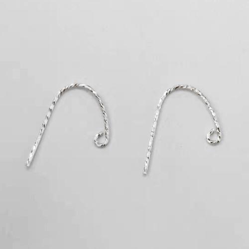 925 Sterling Silver Hook Earwire DIY 20mm Sold By Pair