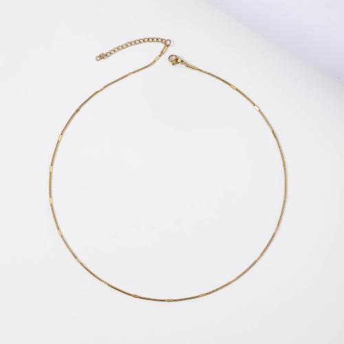 Chaîne collier , Acier inoxydable 304, avec 5cm chaînes de rallonge, bijoux de mode & pour femme, plus de couleurs à choisir, 1.20mm, Longueur:Environ 45 cm, Vendu par PC