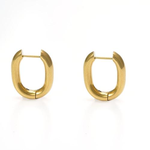 Stainless Steel Lever Back Earring, 304 Stainless Steel, fashion jewelry & for woman, golden, 17x22mm, Sold By Pair