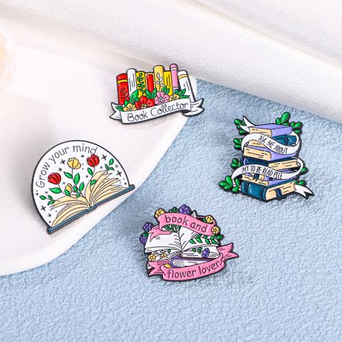 Zinc Alloy Badge plated fashion jewelry & enamel nickel lead & cadmium free Sold By PC