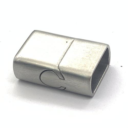 Stainless Steel Magnetic Clasp, 316 Stainless Steel, DIY, original color, Outer diameter 13x19mm thick 7mm Confucius 5.5x11.5mm, Sold By PC